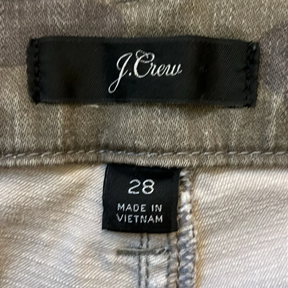 J. Crew Vintage Straight Cargo Camo Pants High Rise Cropped Green Tan Size 28